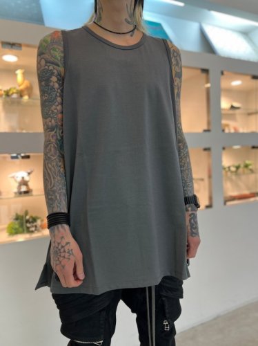 LAD MUSICIAN / 40/50 T-CLOTH BIG TANK TOP / GRAY - LAD MUSICIAN 