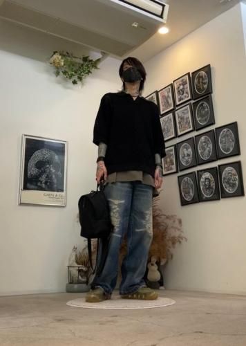 VICTIM / DENIM BUGGY SLACKS / BLUE - LAD MUSICIAN・A.F VICTIM / DENIM BUGGY SLACKS / BLUE - LAD MUSICIAN・A.F