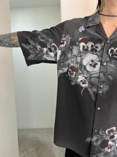 LAD MUSICIAN / DECHINE PANSY SHORT SLEEVE OPEN COLAR SHIRT