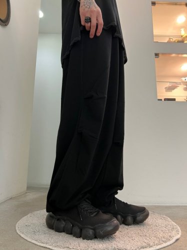 LAD MUSICIAN / 40/50 T-CLOTH OVER PANTS / BLACK - LAD MUSICIAN・A.F  ARTEFACT・my beautiful landlet・VOAAOV・VICTIM・GARNI等の通販 |  鳥取県米子市のセレクトショップ、サイコボックス＜＜Psychobox＞＞