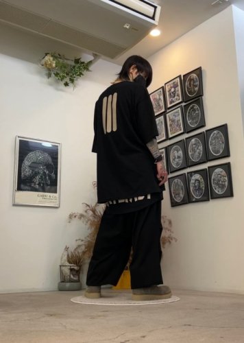 LAD MUSICIAN / 40/50 T-CLOTH OVER PANTS / BLACK - LAD MUSICIAN・A.F  ARTEFACT・my beautiful landlet・VOAAOV・VICTIM・GARNI等の通販 |  鳥取県米子市のセレクトショップ、サイコボックス＜＜Psychobox＞＞