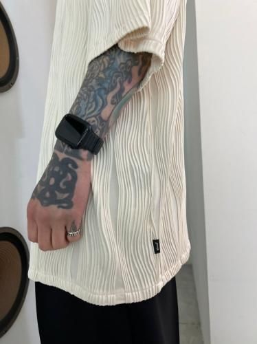 glamb / Willow Crepe T-Shirt / White - LAD MUSICIAN・A.F