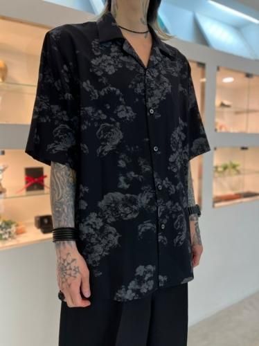 LAD MUSICIAN / RY/PE POPLIN NEW ROSE MIX SHORT SLEEVE OPEN COLAR SHIRT /  BLACK - LAD MUSICIAN・A.F ARTEFACT・my beautiful  landlet・VOAAOV・VICTIM・GARNI等の通販 | 鳥取県米子市のセレクトショップ、サイコボックス＜＜Psychobox＞＞