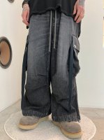 <img class='new_mark_img1' src='https://img.shop-pro.jp/img/new/icons56.gif' style='border:none;display:inline;margin:0px;padding:0px;width:auto;' />A.F ARTEFACT / Vintage Denim Wide Pants / Black