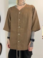 ͽʡA.F ARTEFACT / Herringbone Linen No-Collar Shirts / 35ȯͽ / 24ǯ 9/30 