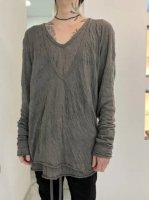 ͽʡA.F ARTEFACT / Gauze Washer V Neck Layered Long / 13ȯͽ / 24ǯ 9/30 