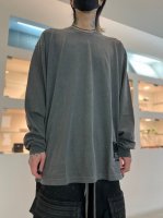 WIZZARD / DYED BASIC PLAIN LONG SLEEVE T-SHIRT / CHARCOAL