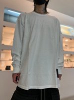 WIZZARD / DYED BASIC PLAIN LONG SLEEVE T-SHIRT / WHITE