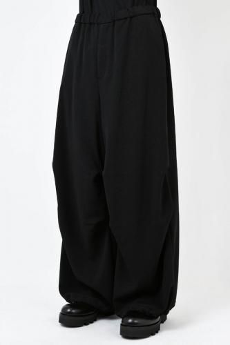 パンツ ESTER SERGE OVER PANTS / BLACK / 44 LAD MUSICIAN(ラッドミュージシャン) - ESTER SERGE OVER PANTS