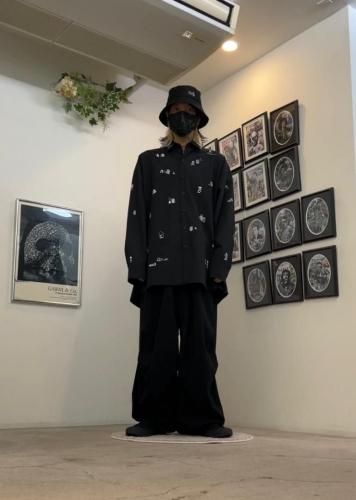 LAD MUSICIAN / ESTER SERGE OVER PANTS / BLACK - LAD MUSICIAN