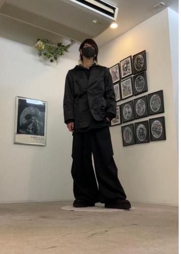 パンツ ESTER SERGE OVER PANTS / BLACK / 44 LAD MUSICIAN(ラッドミュージシャン) - ESTER SERGE OVER PANTS