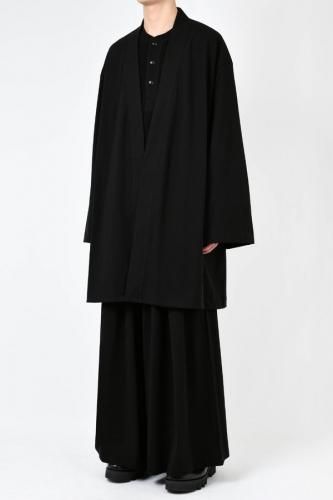 LAD MUSICIAN / 40/50 T-CLOTH KIMONO CARDIGAN / BLACK - LAD