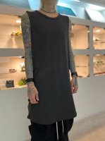 A.F ARTEFACT / Long Length Knit Tank Top / D.Gray