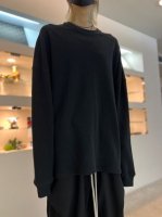 A.F ARTEFACT / Rib Knit Over Size Top / Blackξʼ̿