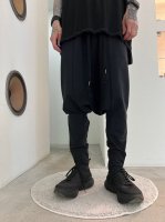 prasthana / STORM FLEECE LOW CROTCH PANTS / BLACK