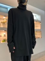 prasthana / BASE LAYER TURTLE NECK #19 A / BLACK