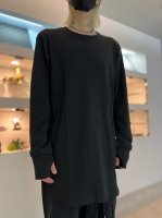 prasthana / BASE LAYER ROUND NECK #19 A / BLACK