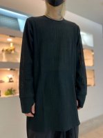 prasthana / BASE LAYER ROUND NECK #19 B / BLACK