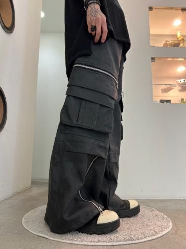 pokota3　　af artefact ファーパンツ A.F ARTEFACT - Twill Monster Tuck Flare Baggy Pants