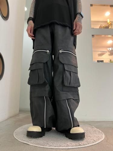 パンツ A.F ARTEFACT CARGO ZIP BAGGY PANTS A.F ARTEFACT / Synthtic Leather Cargo Zip Buggy Pants