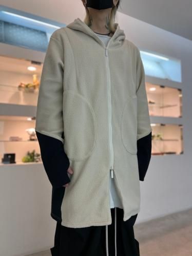prasthana / MIL FLEECE LONG PARKA / ECRU - LAD MUSICIAN・A.F