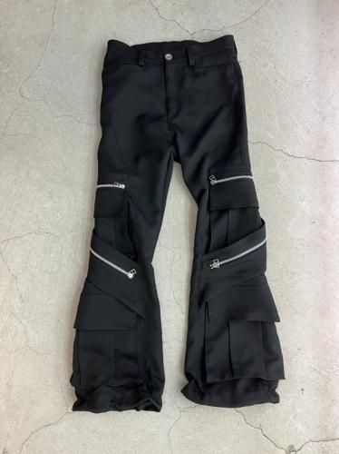 A.F ARTEFACT / Cargo Flare Baggy Pants / Black - LAD MUSICIAN・A.F