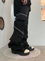 A.F ARTEFACT / Cargo Flare Baggy Pants / Black