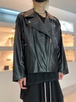 WIZZARD / FAUX LEATHER RIDERS BLOUSON / BLACK