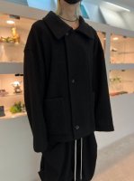 VOAAOV / WOOLLET Oversize Coveralls Jacket / BLACK