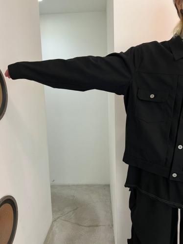 VICTIM / TRUCKER JACKET / BLACK - LAD MUSICIAN・A.F ARTEFACT