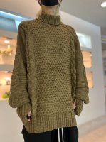 glamb / Fisherman Turtle Neck Knit / Brown