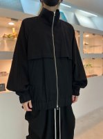 my beautiful landlet / STRETCH GABARRE THREE LINE BIG BLOUSON / BLACK