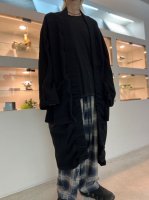 my beautiful landlet / WETER KNIT GOWN COAT / BLACK