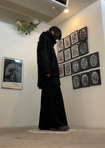 トップス LAD MUSICIAN LOOP YARN SHAGGY CARDIGAN LAD MUSICIAN / LOOP YARN SHAGGY KNIT CARDIGAN / BLACK - LAD