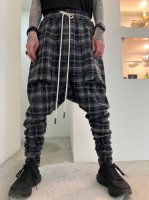 A.F ARTEFACT / Check Johdpurs Pants / Black GrayBlack