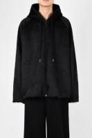 LAD MUSICIAN / SHAGGY SWEAT ZIP UP PARKA / BLACK