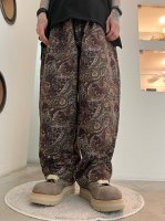 my beautiful landlet / GOBELIN WEAVING WIDE EASY PANTS / BEIGE