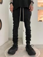 A.F ARTEFACT / Coated Stretch denim Sarouel skinny / Black
