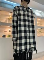 ジャケット・アウター A.F ARTEFACT TWEED COVERALL SHIRT A.F ARTEFACT TWEED COVERALL SHIRT (BLACK x WHITE)の商品