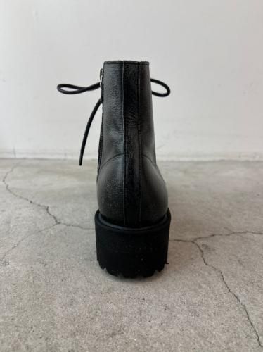 glamb / Crack Side Zip Boots / Black - LAD MUSICIAN・A.F