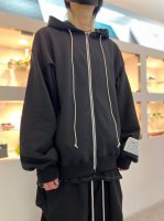 my beautiful landlet / URAKE ZIP HOODIE / BLACK