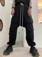 A.F ARTEFACT / Sweat Military Sarouel Pants / Black