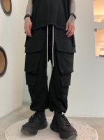 A.F ARTEFACT / Sweat Military Sarouel Pants / Black