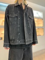 LAD MUSICIAN / 14oz DENIM BLOUSON / USED BLACK