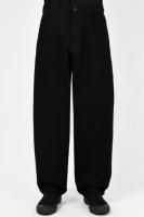 LAD MUSICIAN / 14oz DENIM TAPERED BUGGY PANTS / BLACK