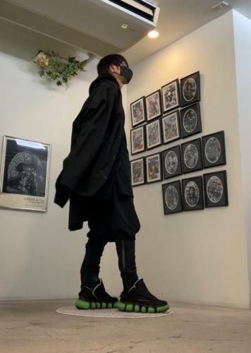 grounds / JEWELRY IT / BLACK×BLACK NEON GREEN - LAD MUSICIAN・A.F