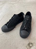 LAD MUSICIAN / CANVAS SNEAKER / BLACKBLACK