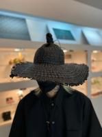 my beautiful landlet  / RaffiaPaper HAT / BLACK