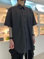 my beautiful landlet / COHORUS RAMIESOLOTEX OVERSIZE SHORT SLEEVE SHIRT / BLACK