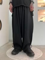 my beautiful landlet / COHORUS RAMIESOLOTEX WIDE EASY PANTS / BLACK